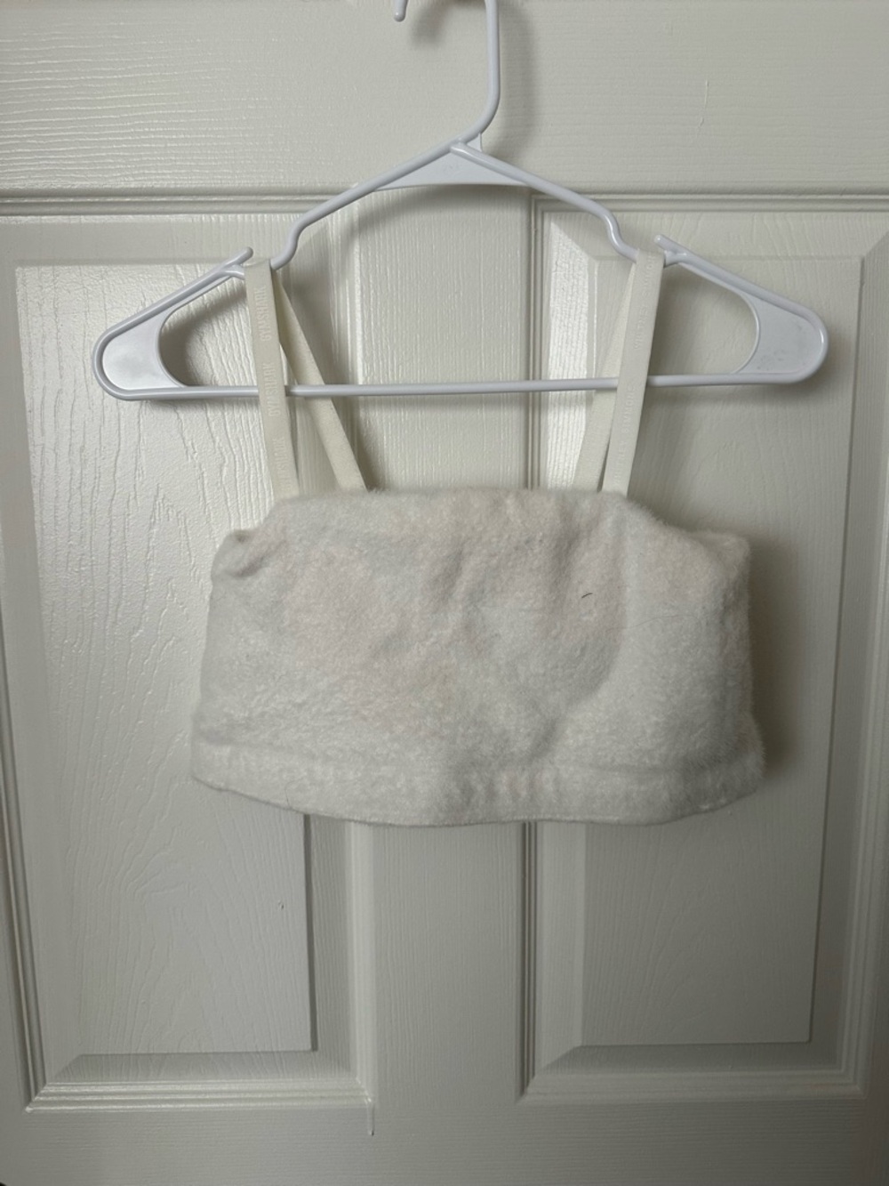 Gymshark Cream Fuzzy Bralette
